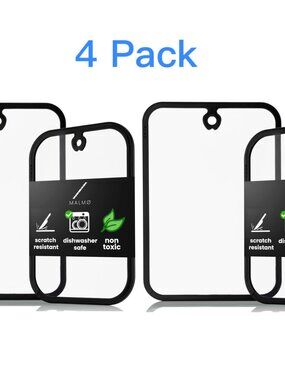 New Glass Cutting Boards (15x10 in, 12x8 in) - Glass Cutting Boards for Kitchen